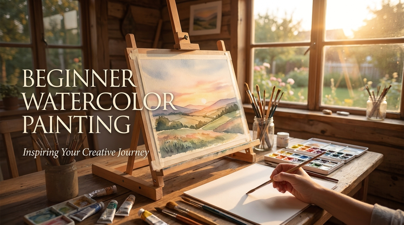 Beginner watercolor painting supplies